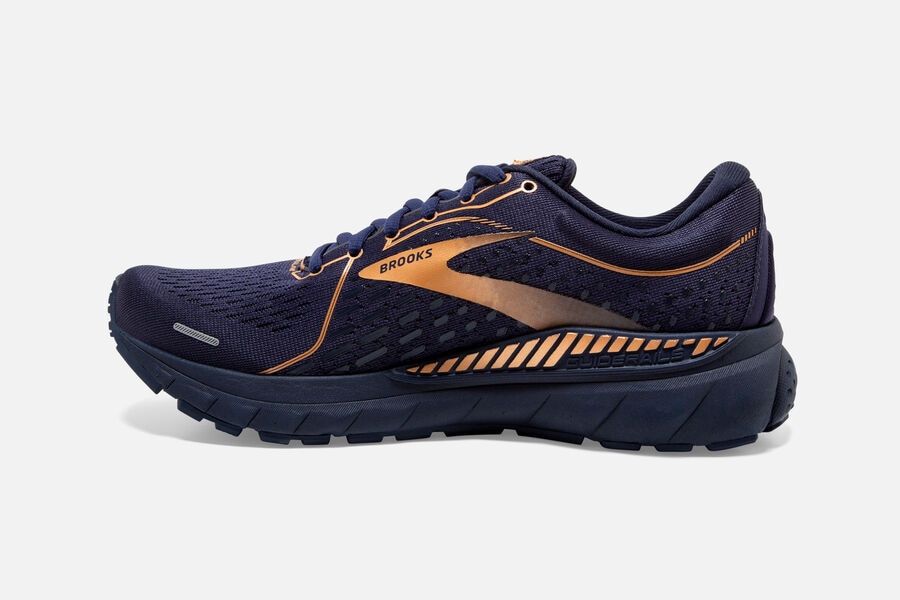 Brooks Adrenaline Gts 21 Road Löparskor Dam - Svarta/Guld - 9756-ZXUPG